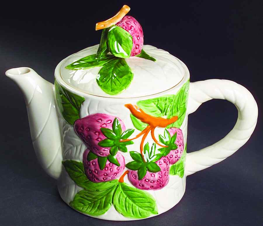 Fruit Du Jour Teapot & Lid by Shafford-1