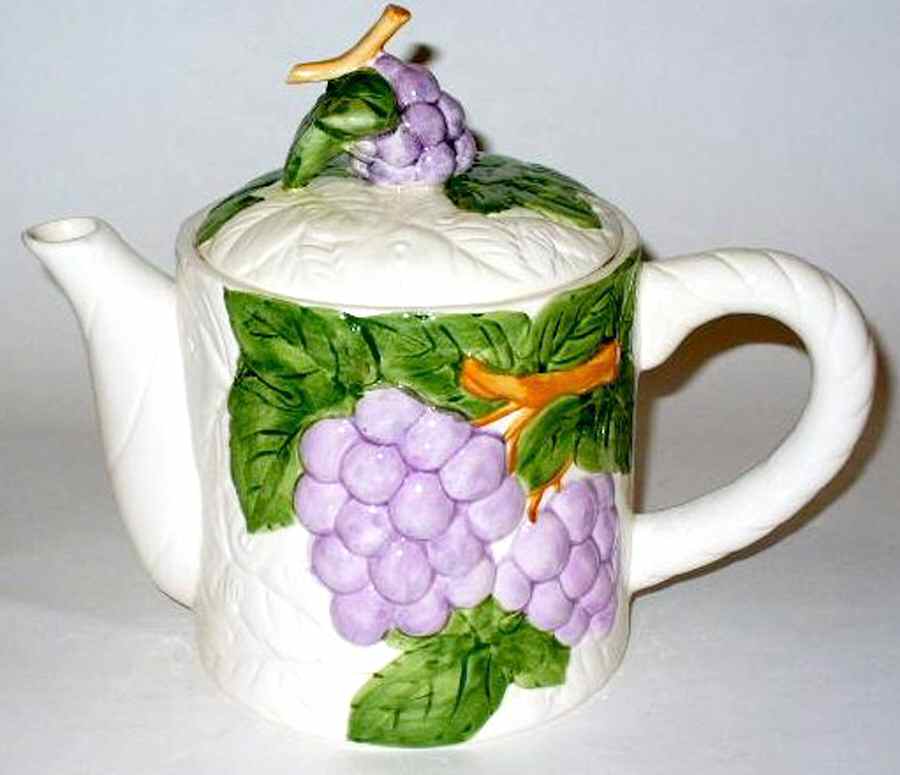 Fruit Du Jour Teapot & Lid by Shafford-1