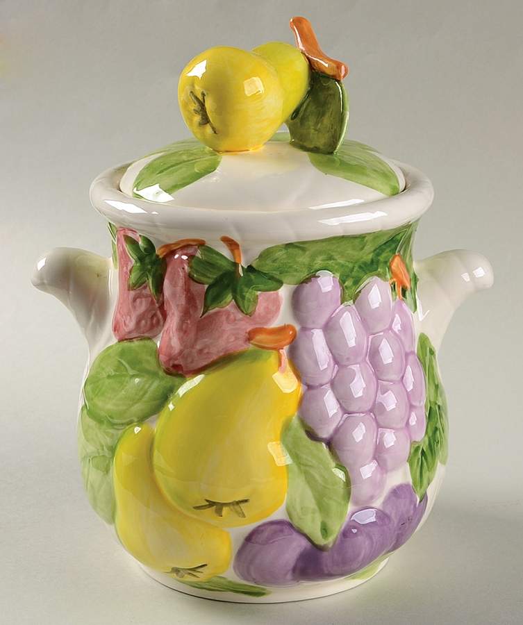 Fruit Du Jour Medium Canister & Lid by Shafford-1