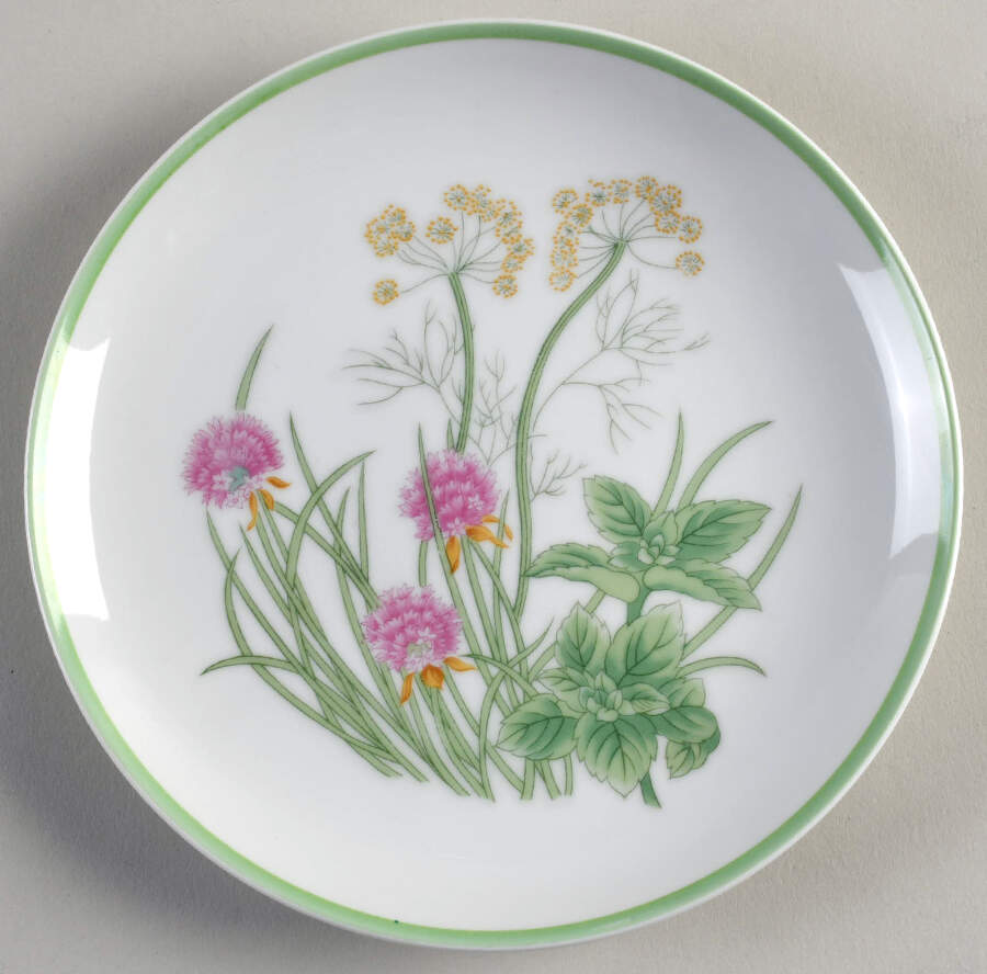Herbs & Spices Accent Salad Plate by Shafford-1