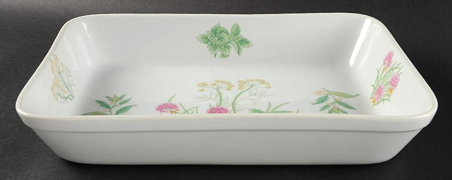 Herbs & Spices 12" Rectangular Baker by Shafford-1