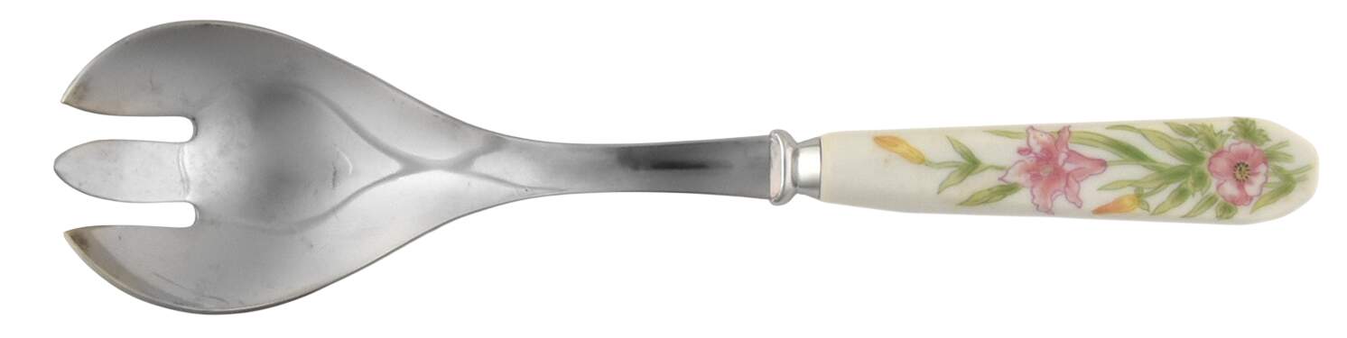 Jade Lily Salad Serving Fork with Stainless Prongs by Shafford-1