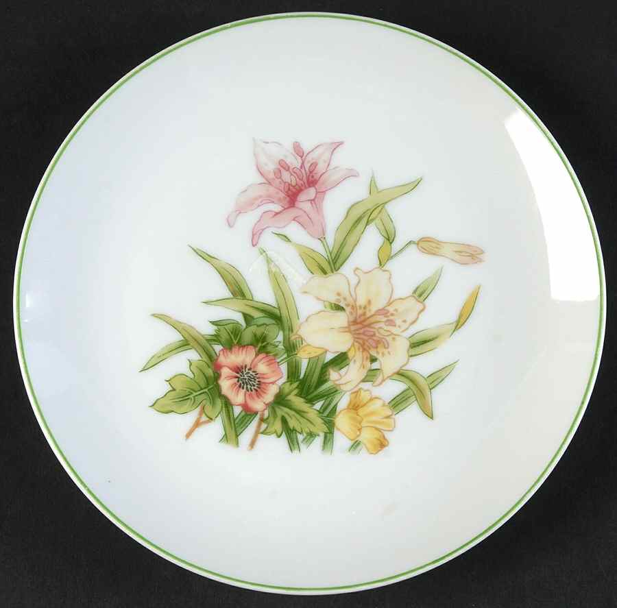 Jade Lily Bread & Butter Plate by Shafford-1