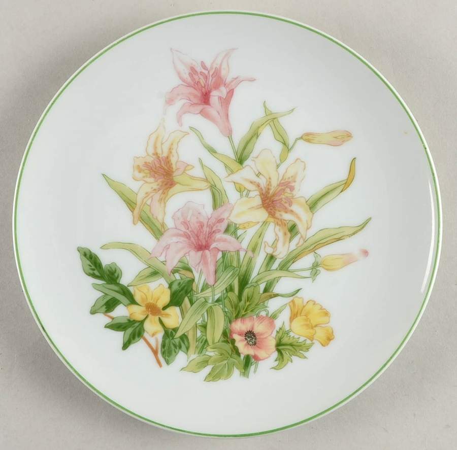 Jade Lily Salad Plate by Shafford-1