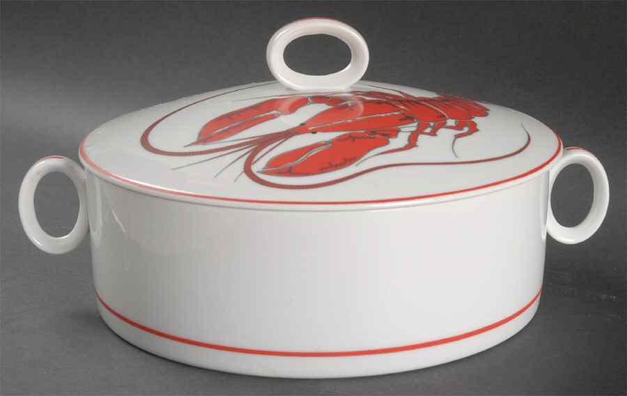 Nantucket Round Covered Vegetable by Shafford-1