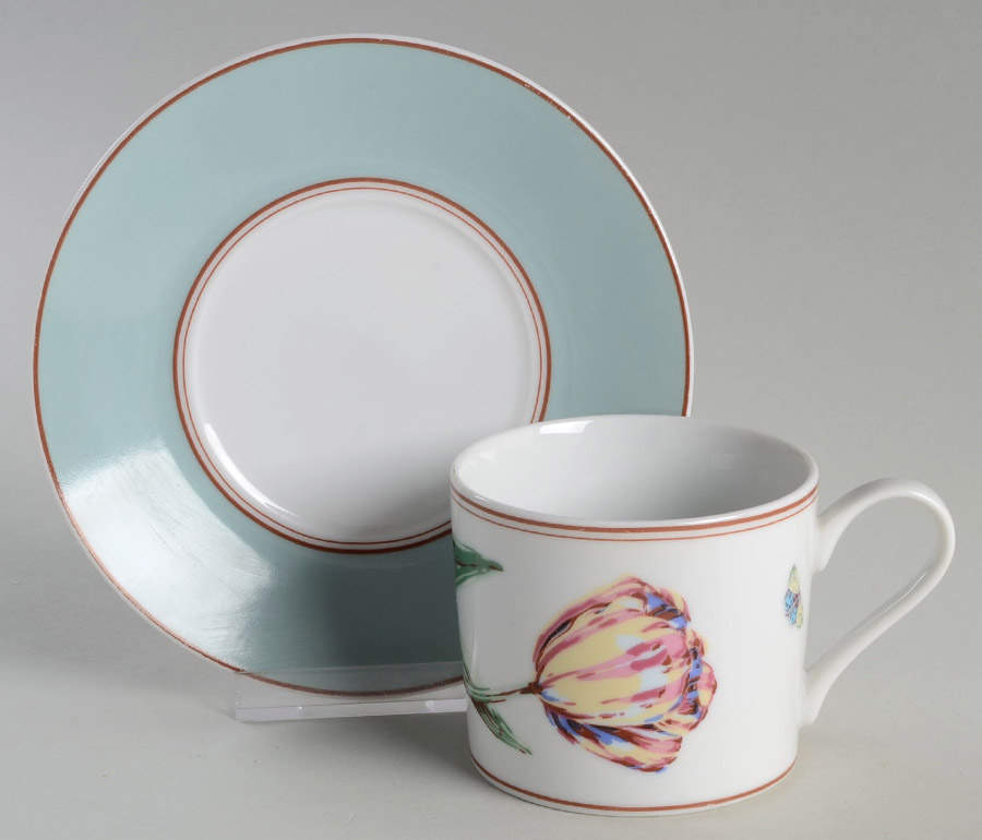 No. 1 Bloomfield Street Flat Cup & Saucer Set by Shafford-1