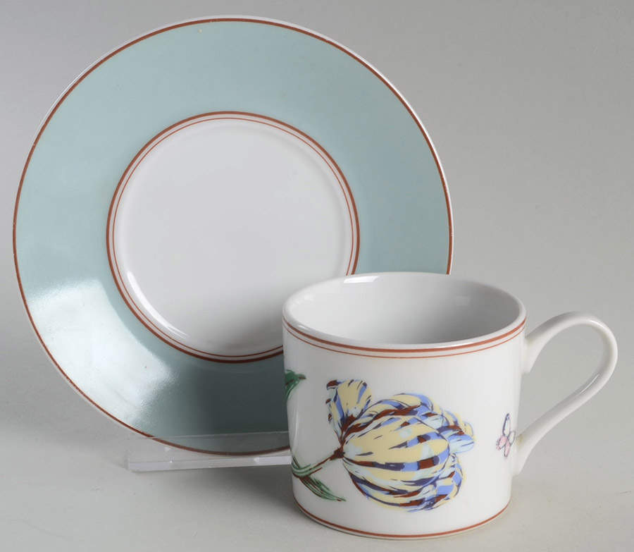 No. 1 Bloomfield Street Flat Cup & Saucer Set by Shafford-1