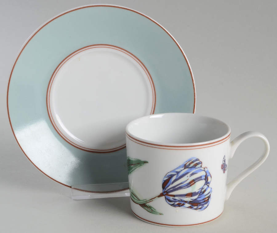 No. 1 Bloomfield Street Flat Cup & Saucer Set by Shafford-1