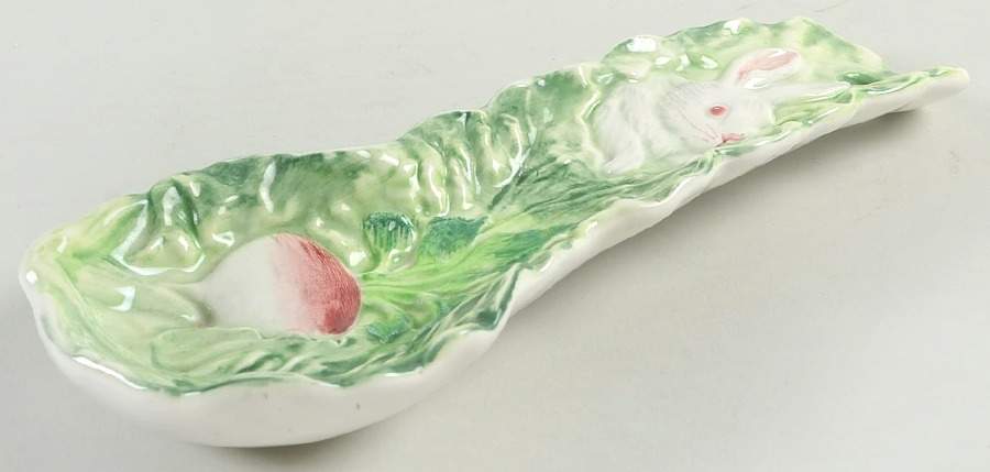 Rabbit Patch Spoon Rest/Holder (Holds 1 Spoon) by Shafford-1