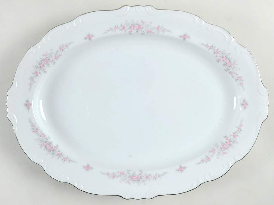Creston 14" Oval Serving Platter by Shelby-1