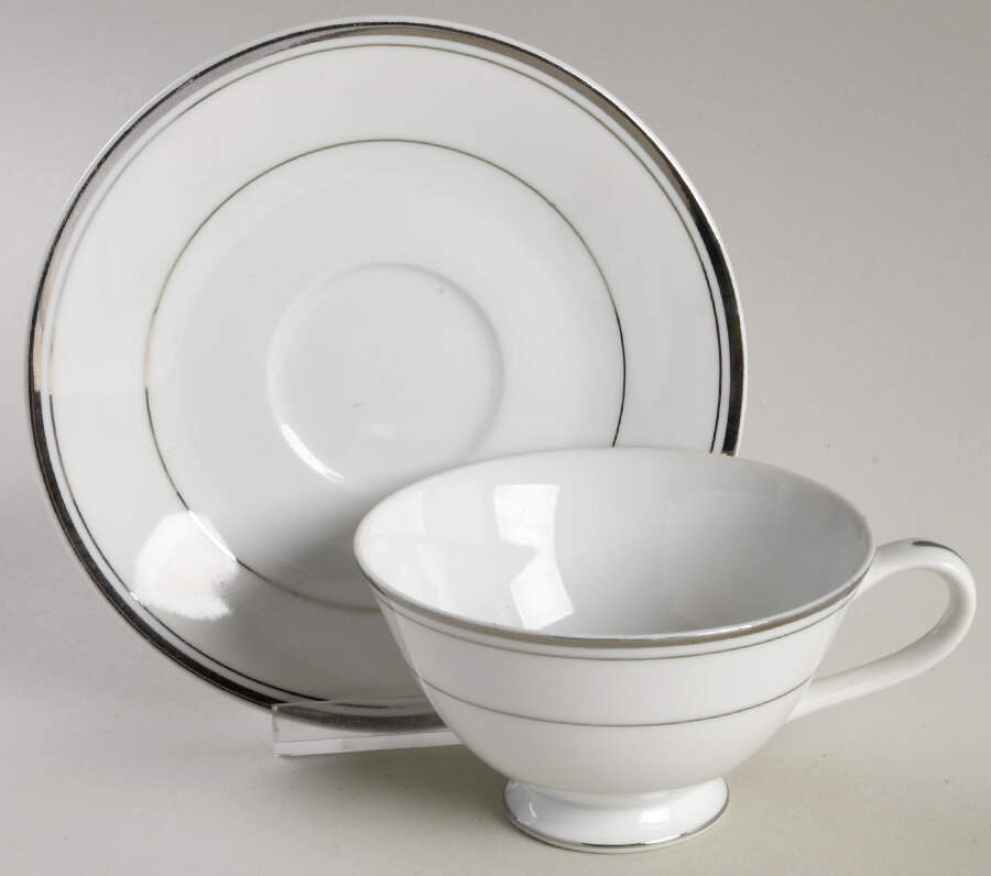 Debutante Footed Cup & Saucer Set by Shelby-1