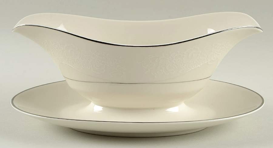 Dover Gravy Boat with Attached Underplate by Shelby-1