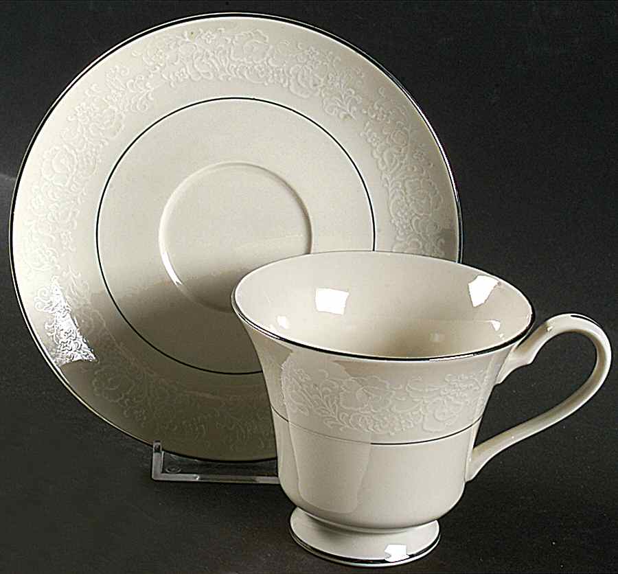 Dover Footed Cup & Saucer Set by Shelby-1