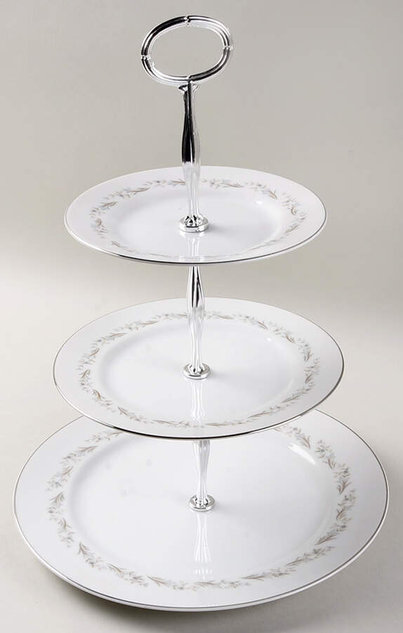 Fairfax 13 7/8"-14 1/4" 3-Tiered Serving Tray(DP,SP,BB) HC by Shelby-1