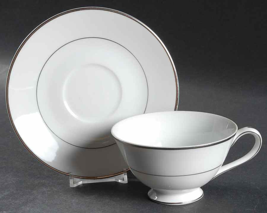 Fremont Footed Cup & Saucer Set by Shelby-1
