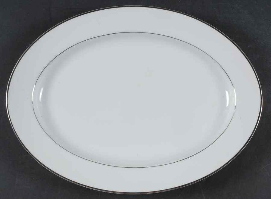 Fremont 14" Oval Serving Platter by Shelby-1