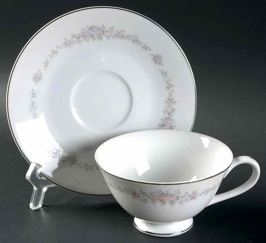 Mona Footed Cup & Saucer Set by Shelby-1