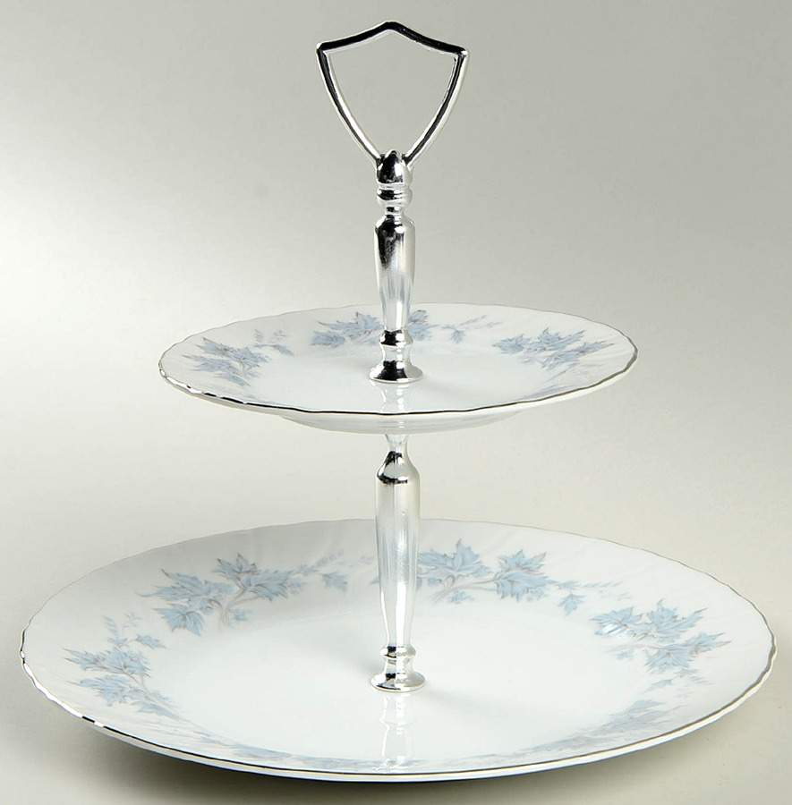 Rembert 2 Tiered Serving Tray (Dinner&Bread/Butter Plate) by Shelby-1