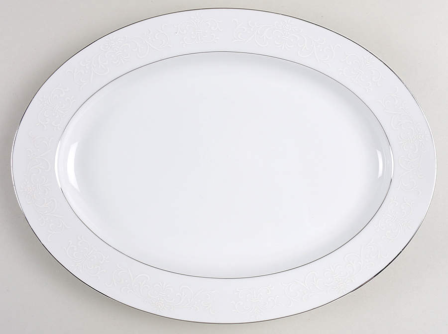 White Cliffs 14" Oval Serving Platter by Shelby-1