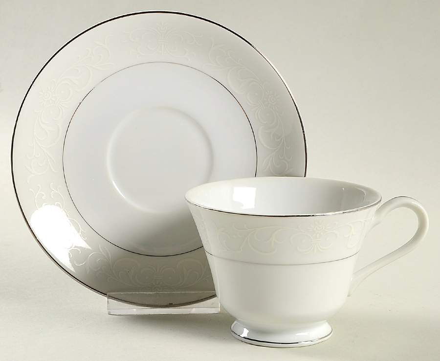 White Cliffs Footed Cup & Saucer Set by Shelby-1