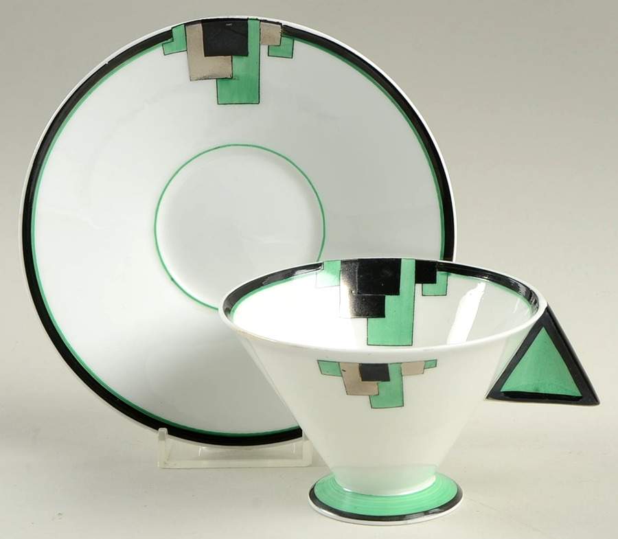 11785 Footed Cup & Saucer Set by Shelley-1