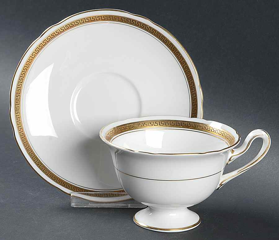 12747 Footed Cup & Saucer Set by Shelley-1