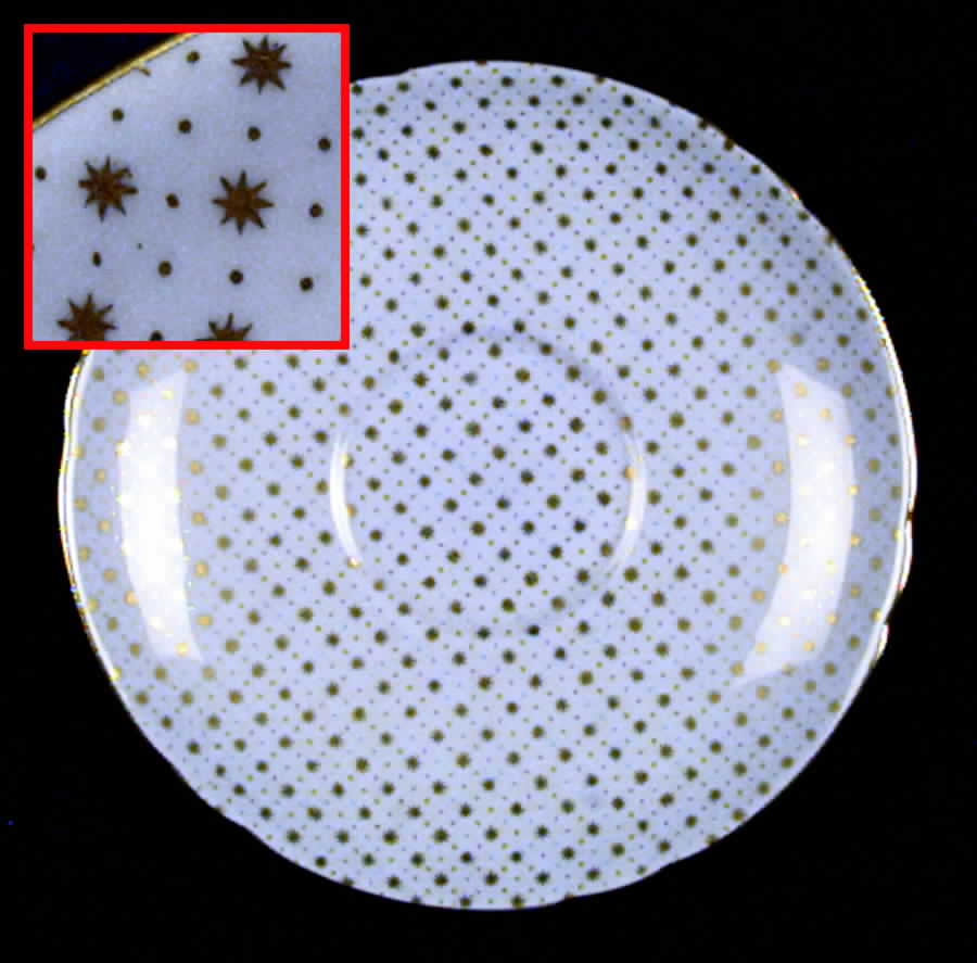12860 (Blue Background) Saucer by Shelley-1