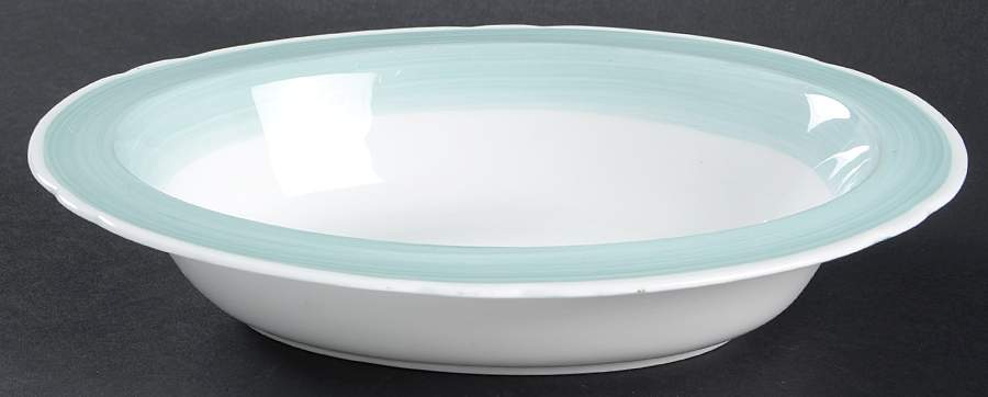 13706-G (Green) 9" Oval Vegetable Bowl by Shelley-1