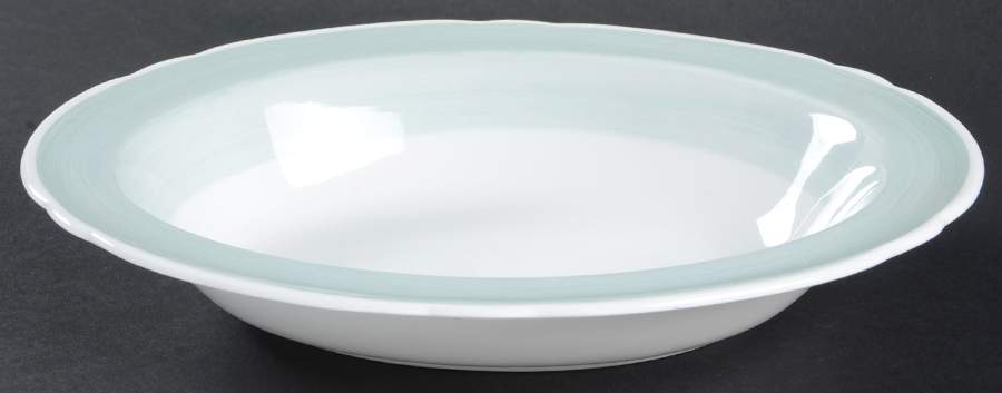 13706-G (Green) 10" Oval Vegetable Bowl by Shelley-1