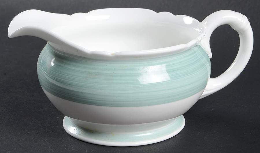 13706-G (Green) Gravy Boat by Shelley-1