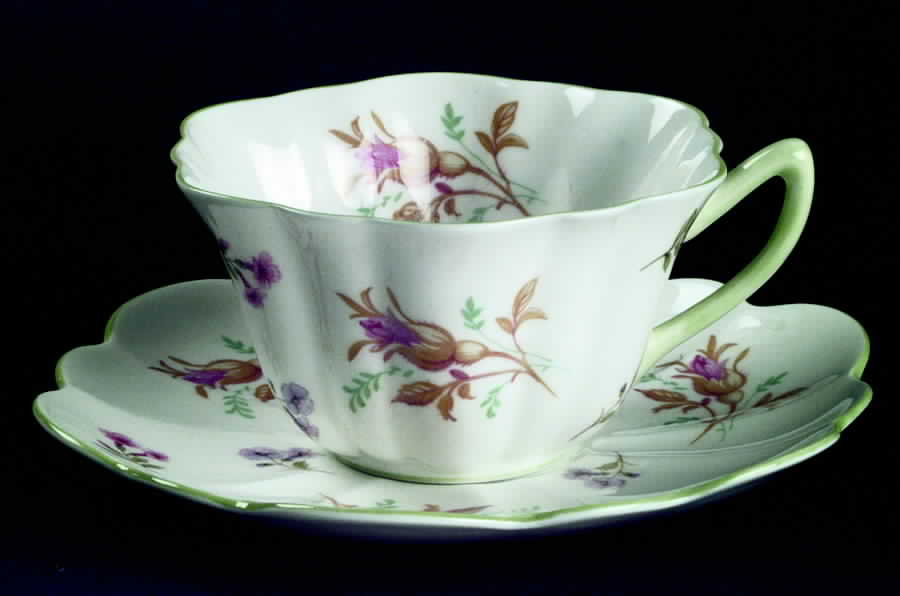 13800 Flat Cup & Saucer Set by Shelley-1