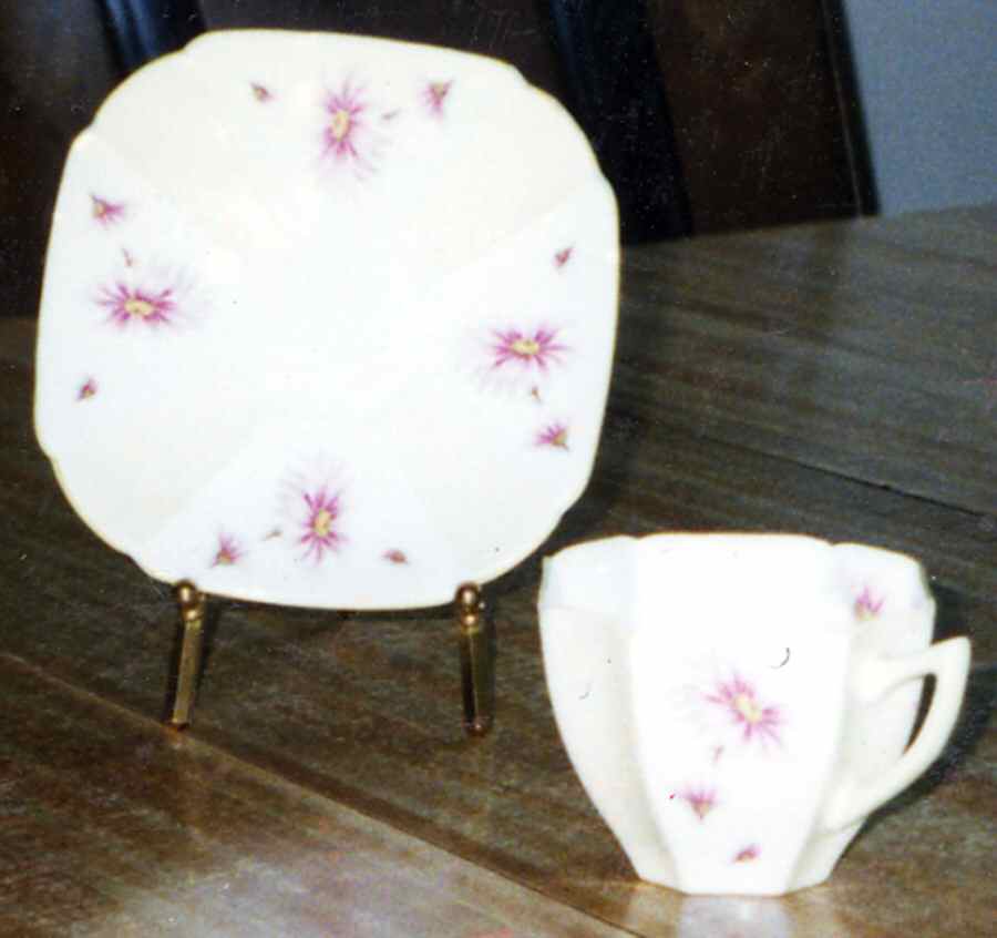13990 Flat Cup & Saucer Set by Shelley-1