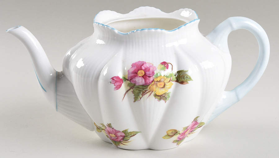 Begonia (Dainty Shape) Teapot No Lid by Shelley-1