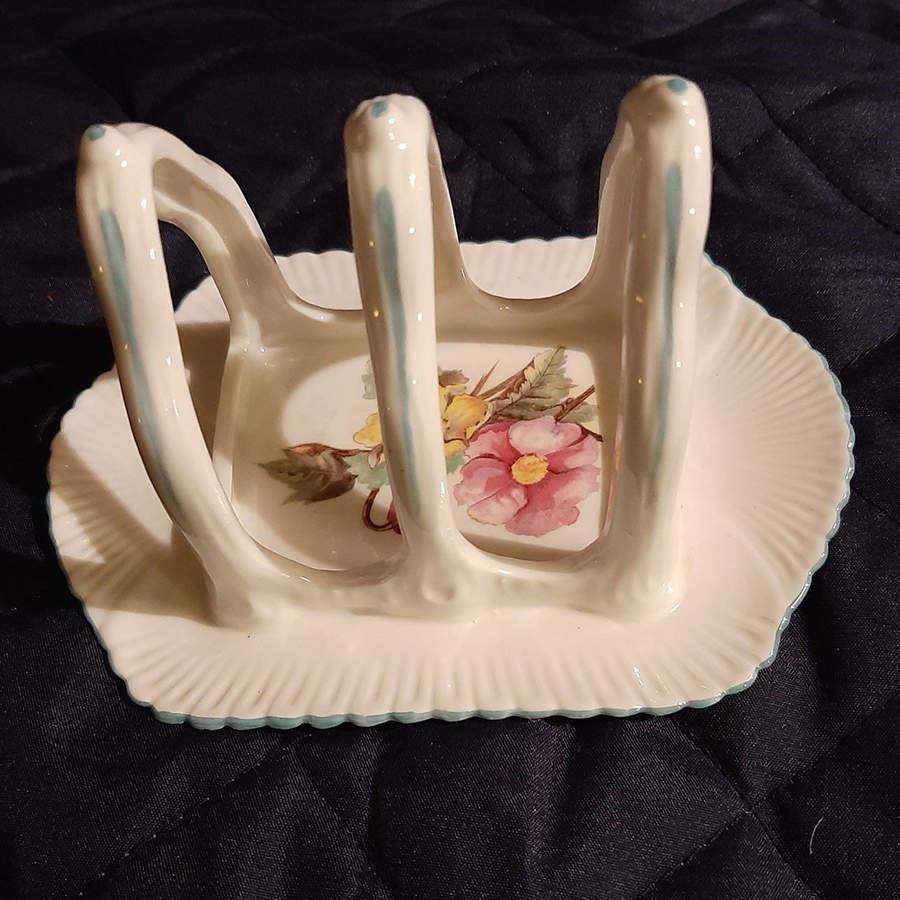 Begonia (Dainty Shape) Two Slice Toast Server by Shelley-1
