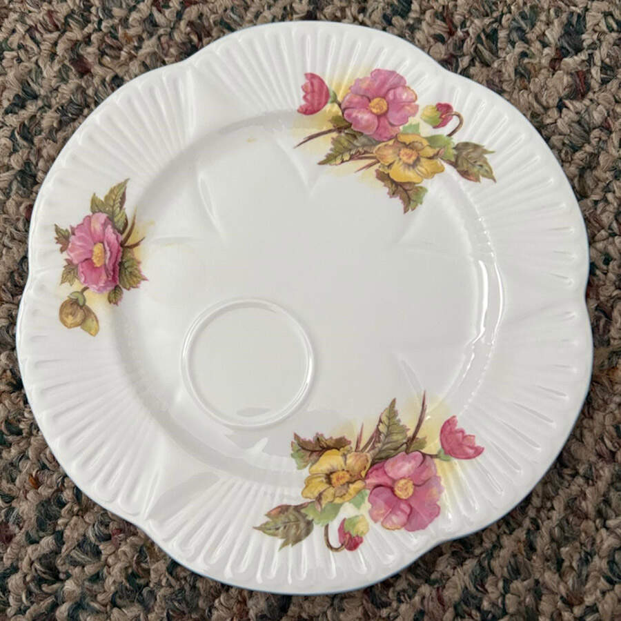 Begonia (Dainty Shape) Snack Plate by Shelley-1