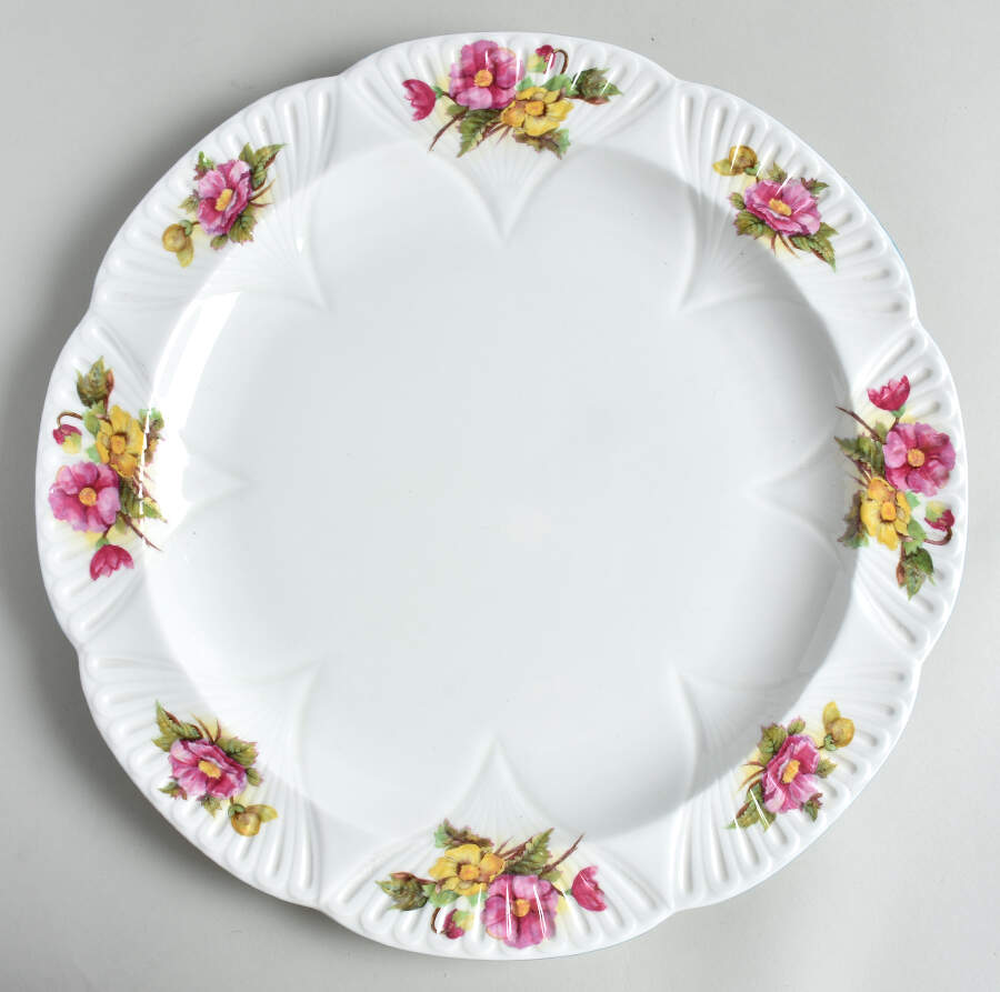 Begonia (Dainty Shape) 13" Chop Plate (Round Platter) by Shelley-1