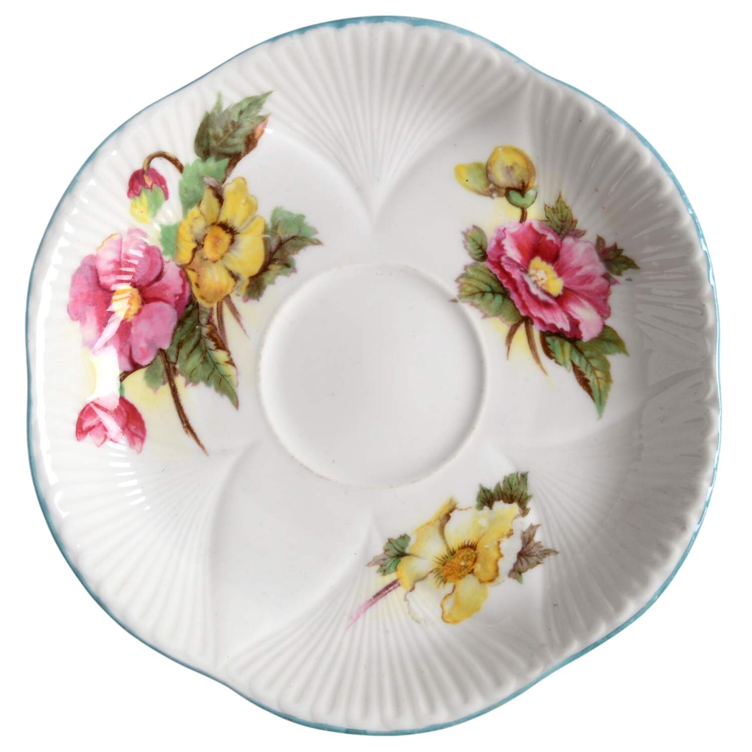 Begonia (Dainty Shape) Saucer by Shelley-1