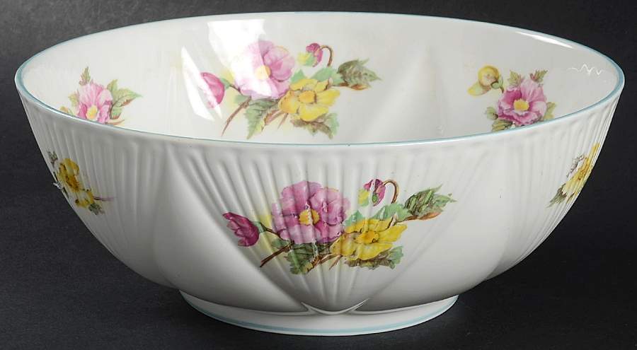 Begonia (Dainty Shape) 9" Salad Serving Bowl by Shelley-1