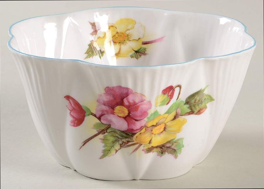 Begonia (Dainty Shape) Open Sugar Bowl by Shelley-1