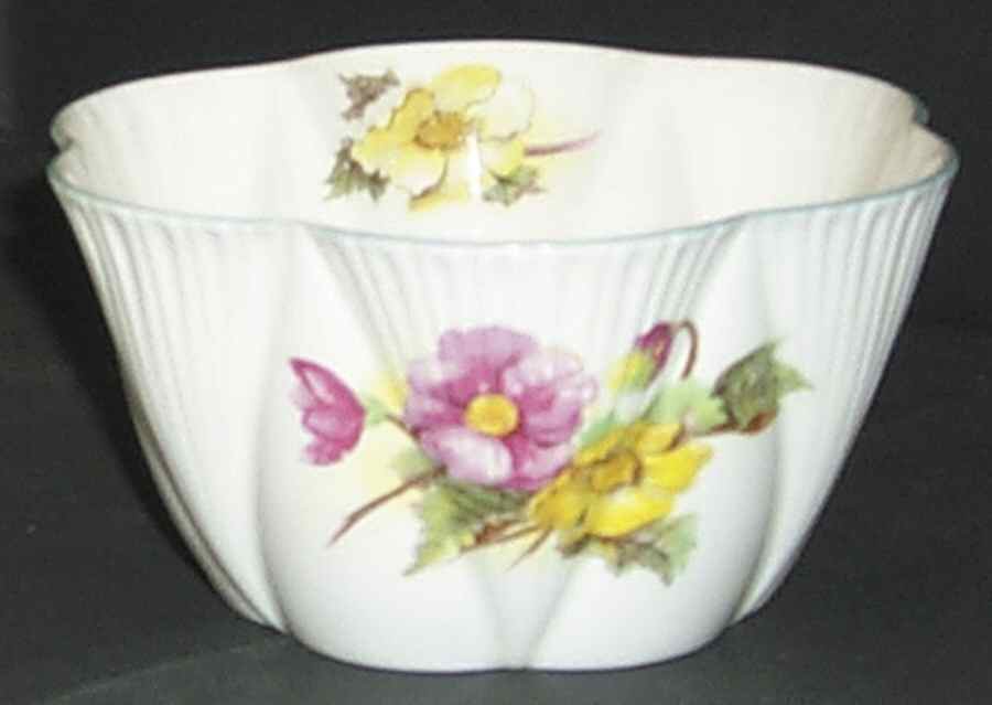 Begonia (Dainty Shape) Open Sugar Bowl by Shelley-1