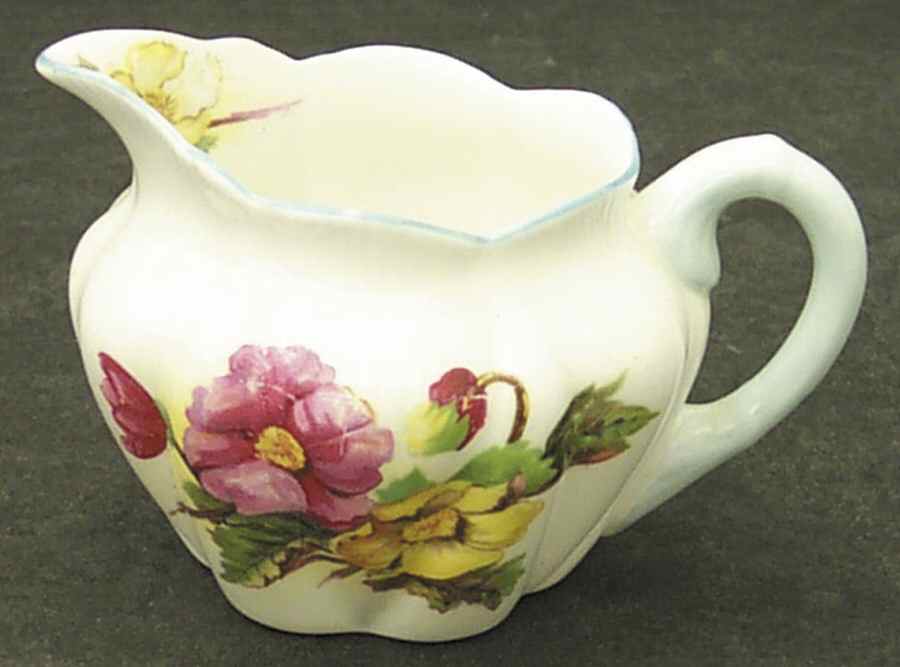 Begonia (Dainty Shape) Mini Creamer by Shelley-1