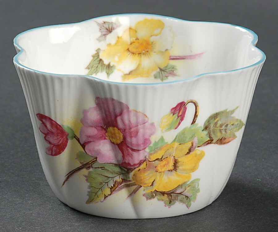 Begonia (Dainty Shape) Mini Open Sugar Bowl by Shelley-1