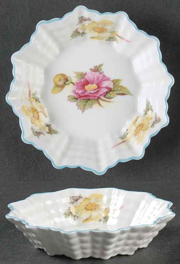Begonia (Dainty Shape) 4" Round Sweet Dish by Shelley-1