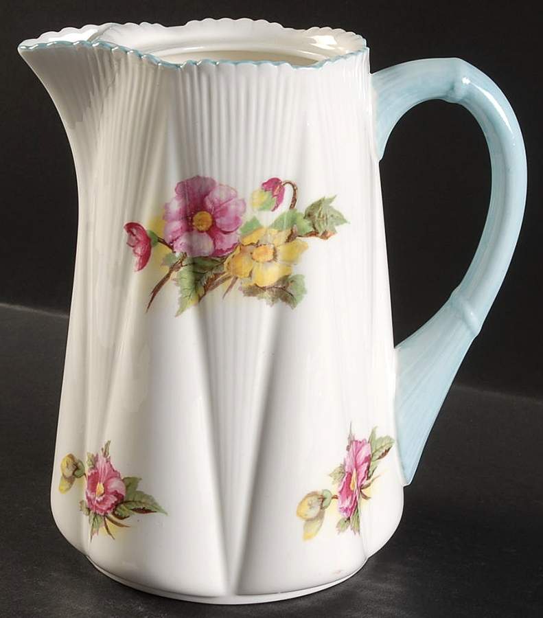 Begonia (Dainty Shape) Hot Water Jug No Lid by Shelley-1