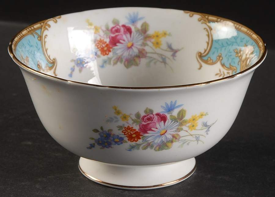 Blue Empress Cranberry Bowl by Shelley-1