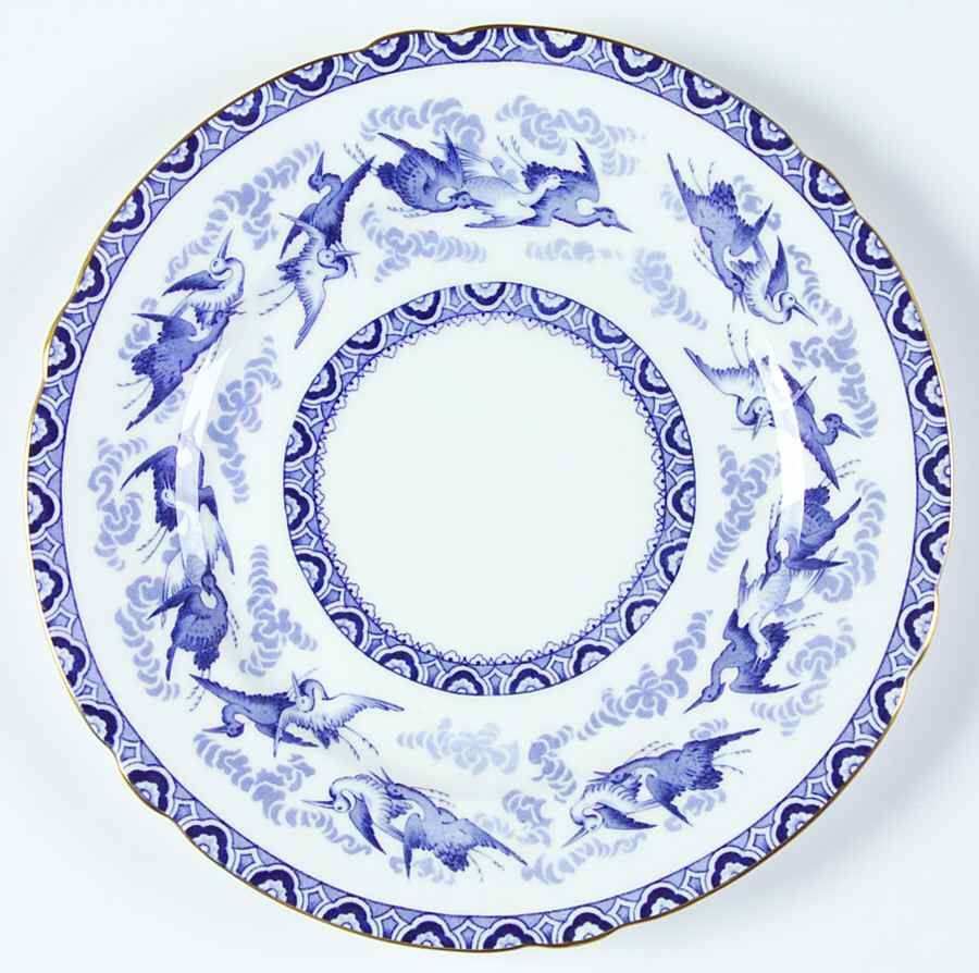 Blue Heron Salad Plate by Shelley-1