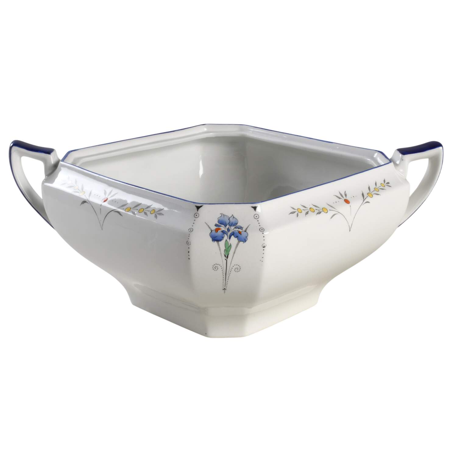 Blue Iris Tureen No Lid by Shelley-1