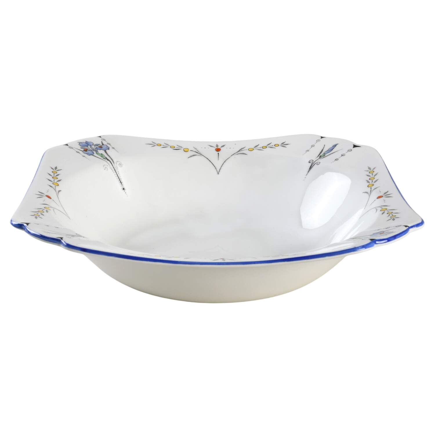Blue Iris 9" Round Vegetable Bowl by Shelley-1