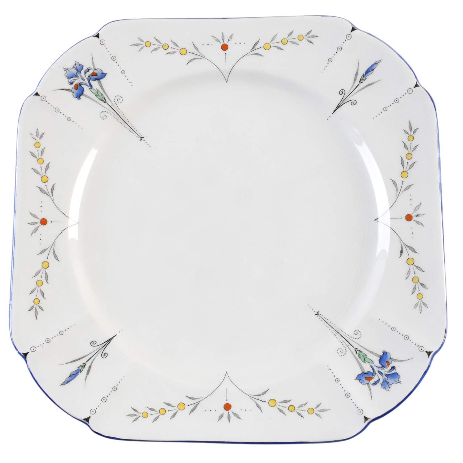 Blue Iris Luncheon Plate by Shelley-1
