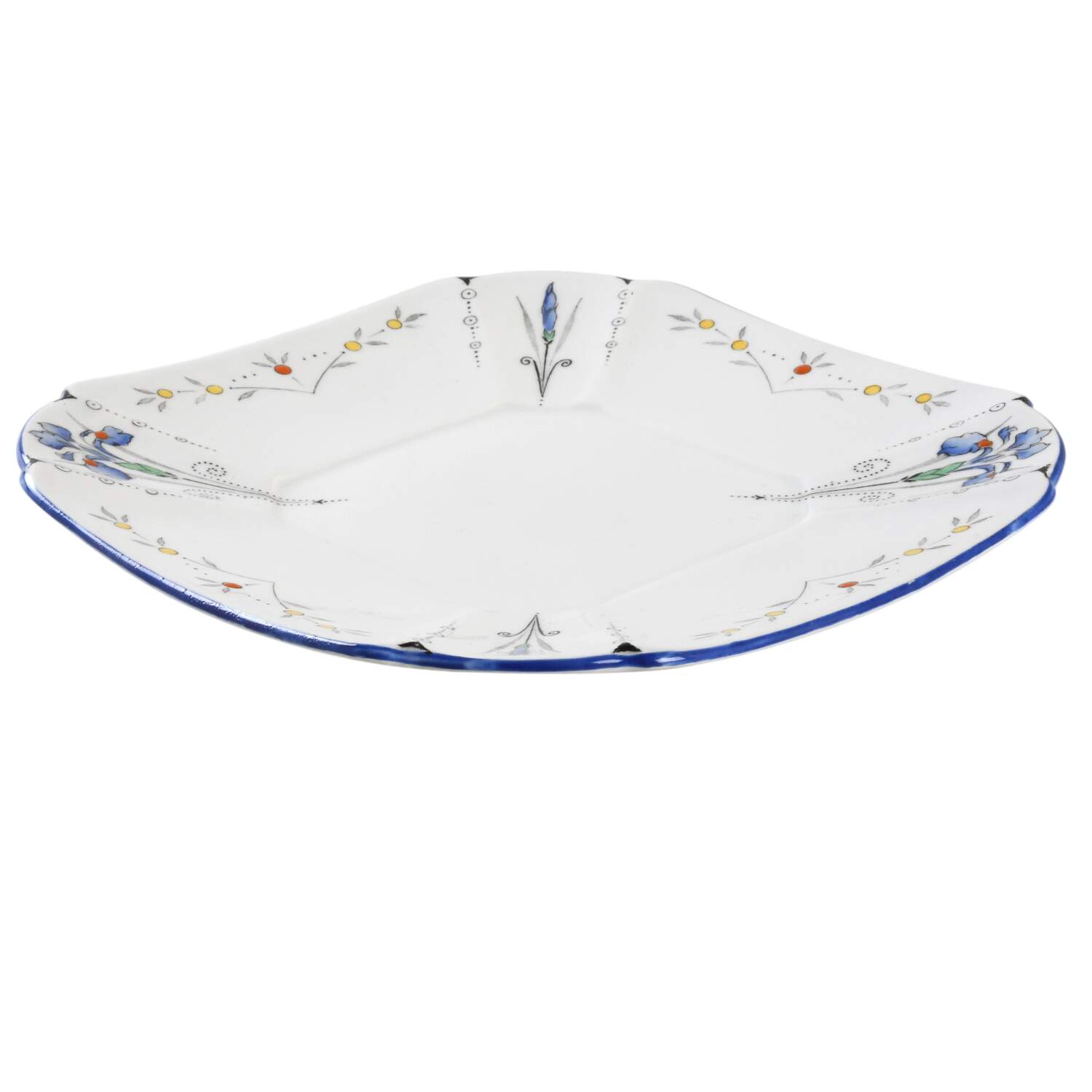 Blue Iris Underplate for Gravy Boat & Lid (GR3 & GR4) by Shelley-1